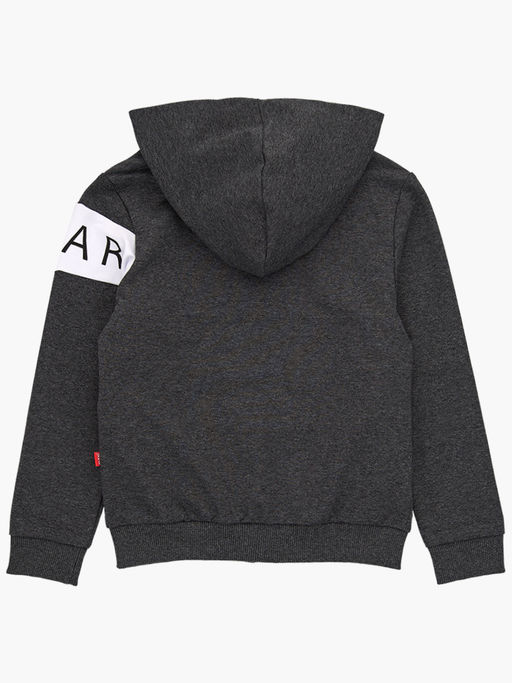 Джемпер на молнии для мальчика UD 7499 черный меланж - Mini maxi фото 3