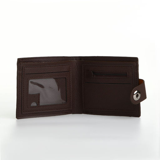 Портмоне мужское «Наджи», на магните, отдел для карт, монет, коричневое