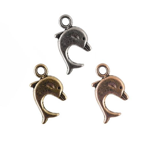 Zlatka Подвеска MFP-27 дельфин 10 х 2 шт СК/Распродажа под античную медь  фото 4