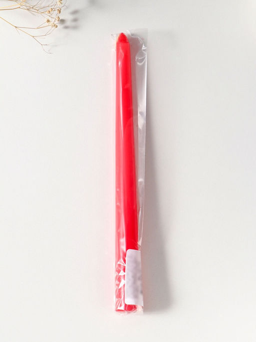 Цена за 2 шт. Свеча античная 25 см, 58 гр, 7 ч, цв. красный