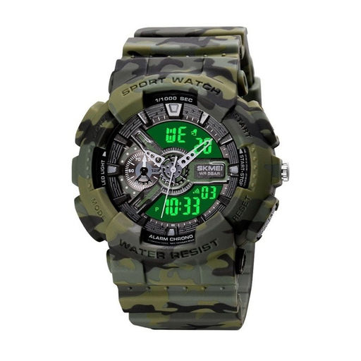 Часы наручные Skmei мужские электронные спортивные 1688green-camo