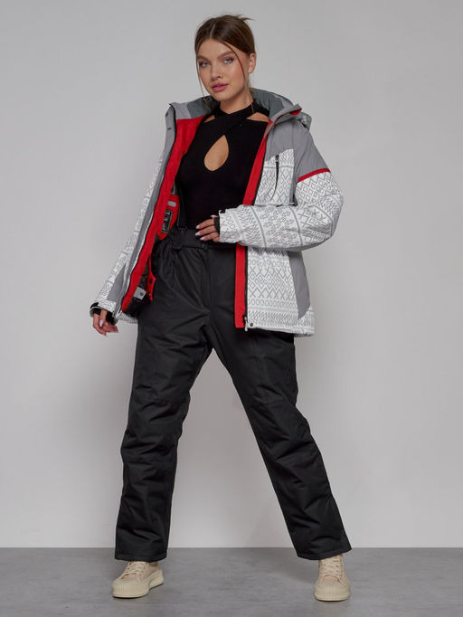 Горнолыжная куртка женская зимняя белого цвета 2272Bl - Chunmai фото 14