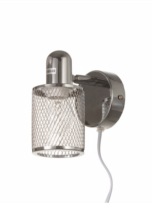 Бра настенное BayerLux «Анрия», 1хЕ14, 40 Вт, хром, 14×8×12 см