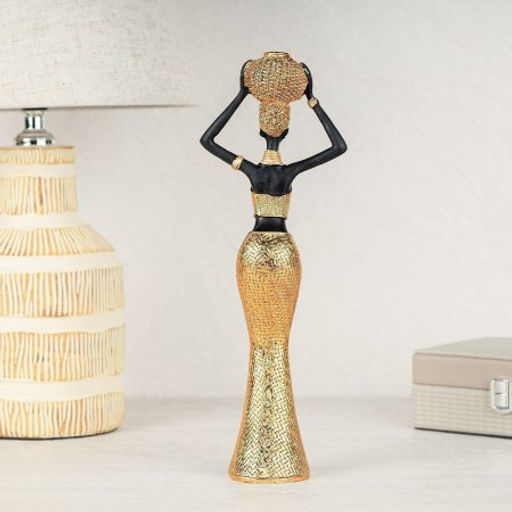 Статуэтка Африканка 10х6х28 / LY222319-A /уп 24/ - Галеонтрейд фото 3