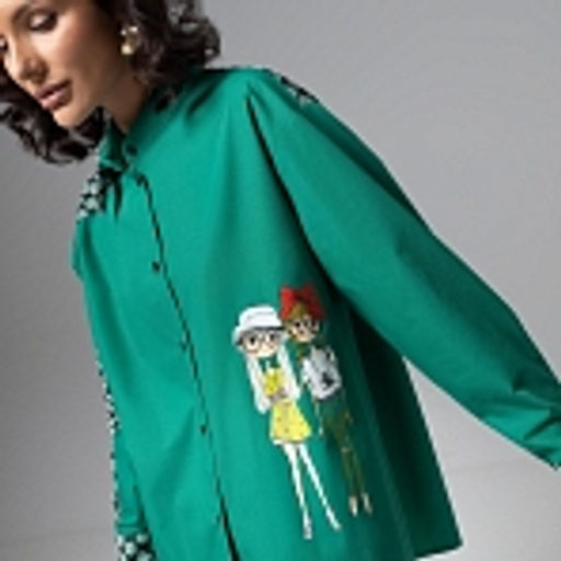 Рубашка комбинированная с сеткой Моя философия  шик - Charutti фото 19