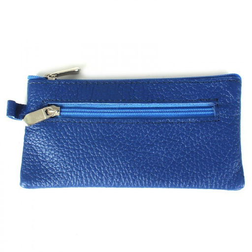 Футляр для ключей Croco-кл-500 (на молнии) натуральная кожа васильковый флотер (105) 205875  фото 2