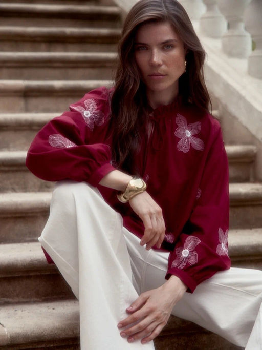 Блузка P612-1110 bordo - Primm фото 8