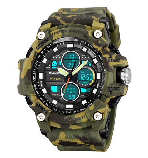 Часы наручные Skmei мужские электронные спортивные 2349green-camo