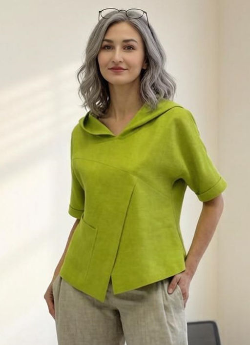 Блуза умягченный лен 100% - Елецкие узоры фото 11