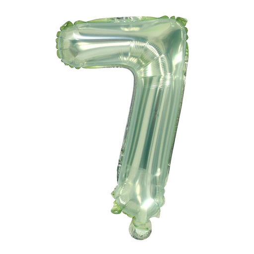 Воздушные шары фольгированные 16" «Набор цифры 0-9», для палочки, МИКС