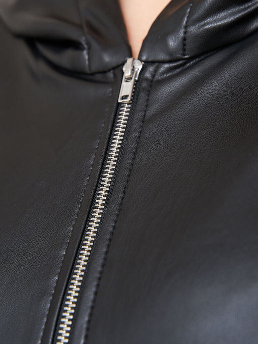 Пальто из эко-кожи PL10209BLK01 - Артесса фото 18