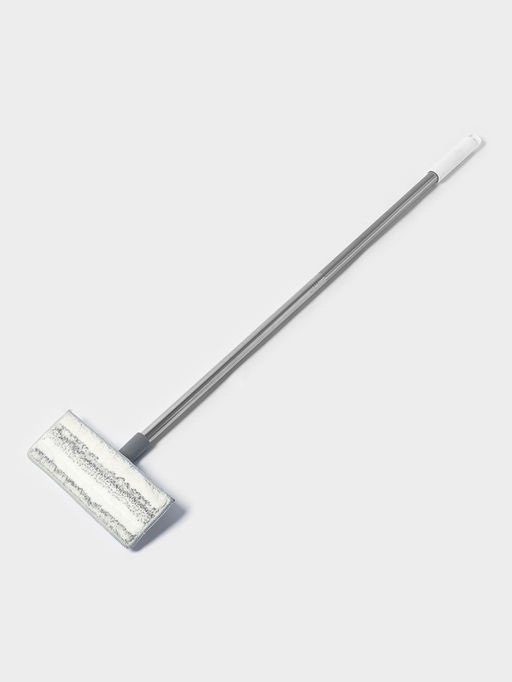 Швабра для стен и окон, со сгоном, стальная ручка, 2 насадки из микрофибры, 20885 см - Simaland фото 5