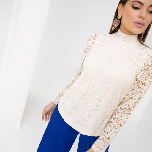 Блуза Тайное восхищение (белые цветы) - Charutti фото 3