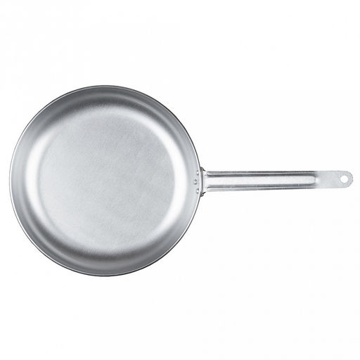 Сковорода алюминиевая д18см, h3см, s2,5мм, матовая, меаллическая ручка (Россия)