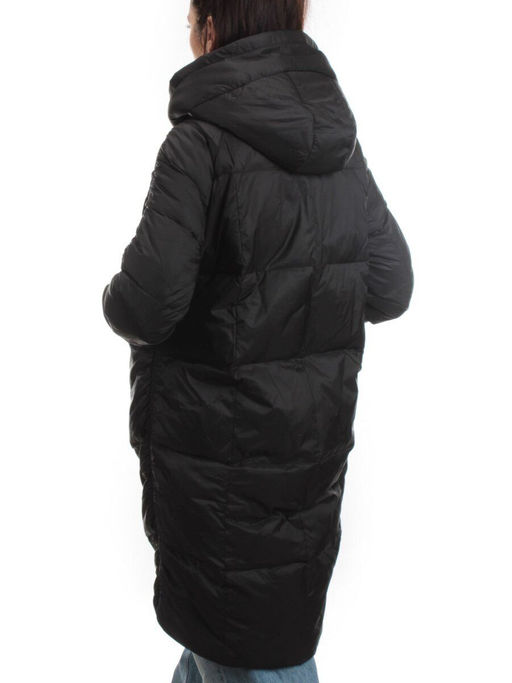 3064 BLACK Пуховик зимний женский (80% пух, 20% перо)