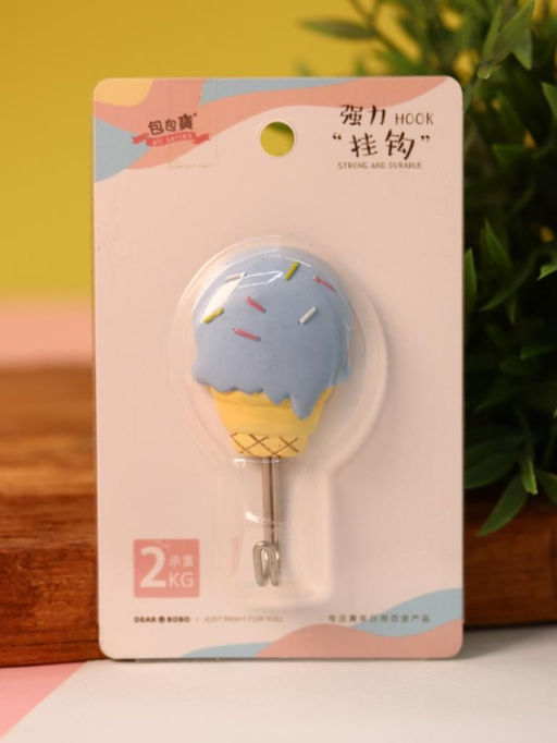 Крючок на липучке Ice cream, blue