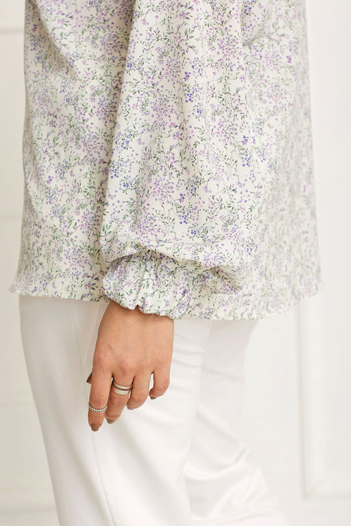 Блуза BegiModa 4087-Р Цветочный принт