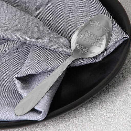 Цена за 3 шт. Ложка чайная с гравировкой Super мужик, на подарочной открытке, 3?14 см