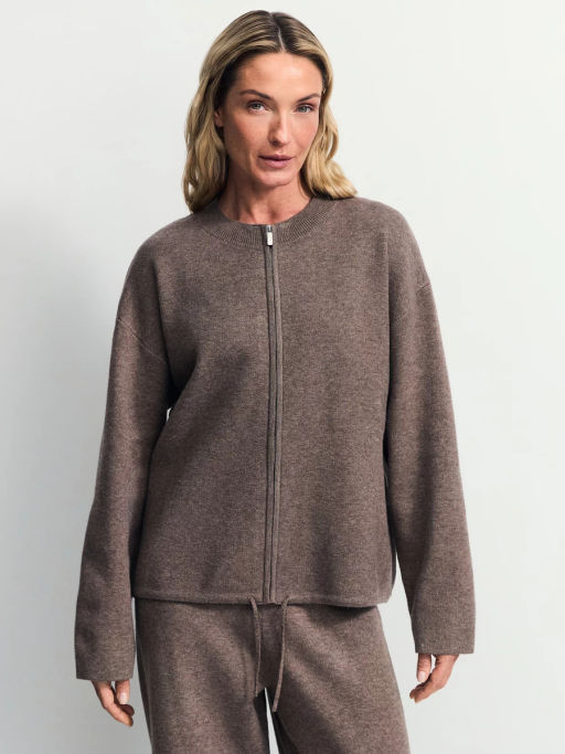 Оверсайз джемпер на молнии / Zarina фото 4