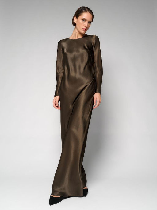 Платье женское 12411-35142 dark khaki - Eleganzza фото 4