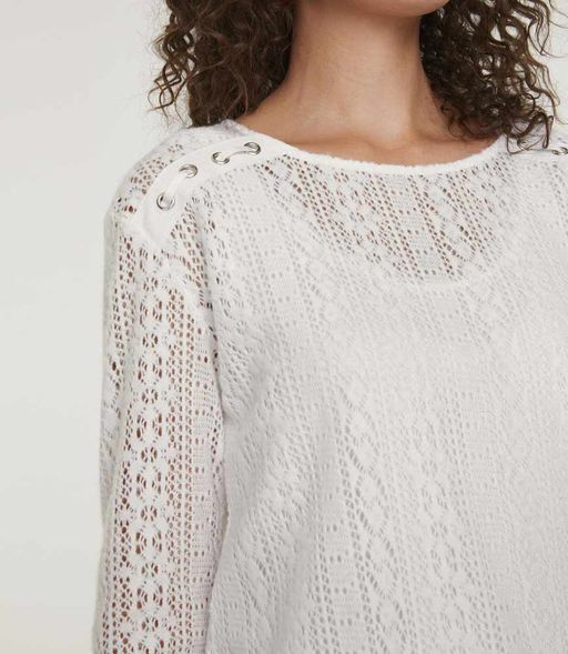 Блузка, белая - Linea tesini фото 3