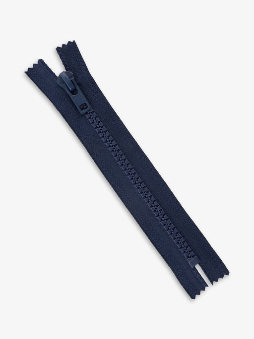 Цена за 10 шт. Молния «Трактор», №8, неразъёмная, замок автомат, 18 см, тёмно-синяя