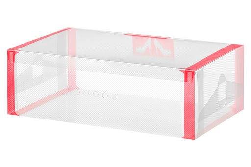 Набор 4 коробок для хранения женской обуви 30*18*10 см Красная кайма складные, с ручкой.. - El casa фото 5