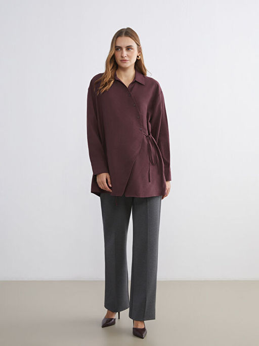 Modal Kar???ml? Kad?n G?mlek Tunik