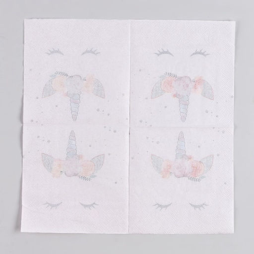 Салфетки бумажные «Твой единорожка», 25×25, набор 20 шт.
