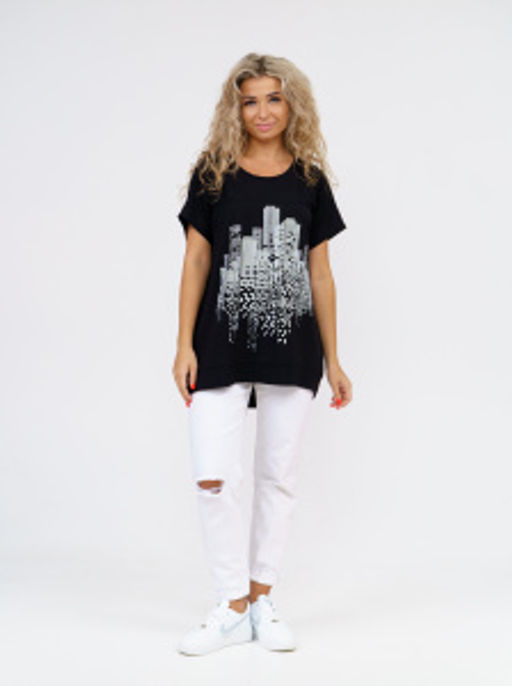 864 Футболка "Черный"