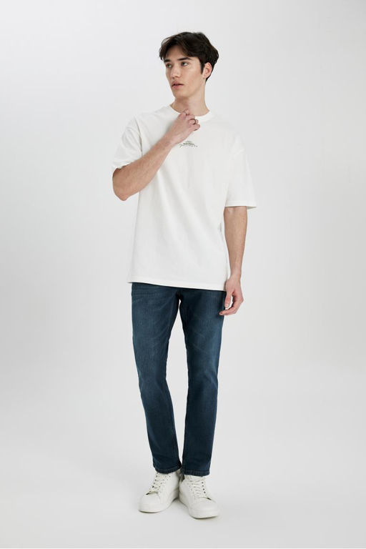 Pedro Slim Fit Джинсовые брюки узкого кроя с нормальной талией и узкими штанинами - Defacto фото 2