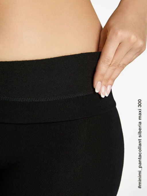Леггинсы SIBERIA MAXI (40/1) хлопок с флисом*** - nero - Minimi фото 4
