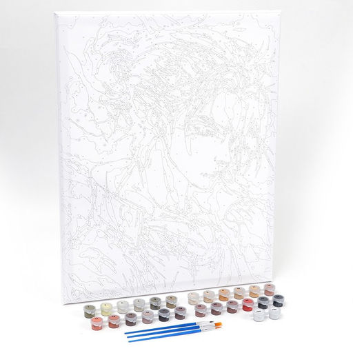 Картина по номерам на холсте с подрамником Воин в огне, 40 50 см - Школа талантов фото 2