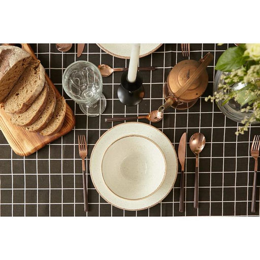 Скатерть Доляна Клеткацв.черный 145х2003см,100%пэ, рогожка 130 гр/м  фото 6