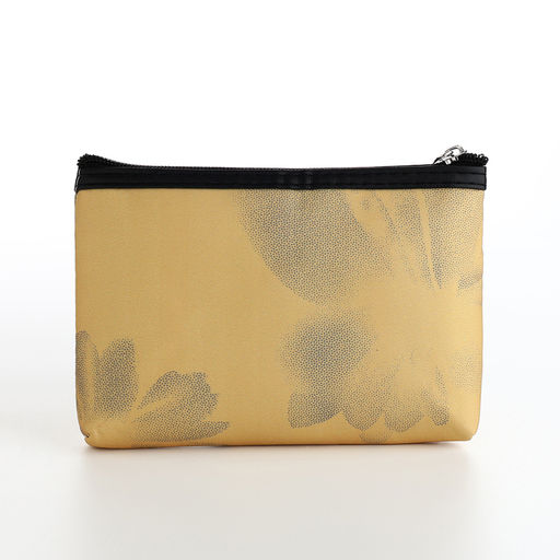 Косметичка на молнии плоская, с принтом Ромашки, жёлтая - Simaland фото 2