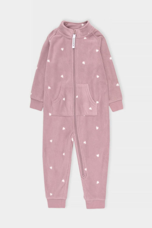 ФЛ 60005/серая пудра,сердечки комбинезон д/дет яс