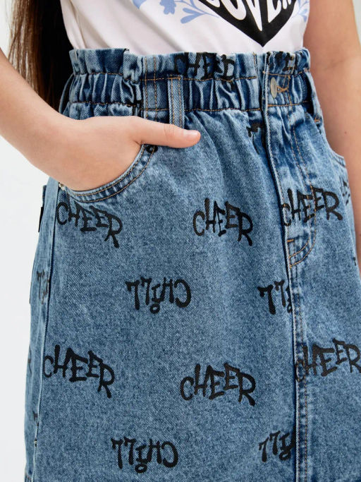 ACOOLA / Юбка джинсовая детская для девочек Metapod синий  фото 3