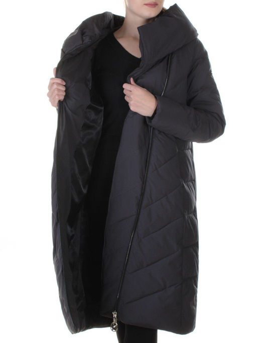 F-9917 DK. GRAY Пальто женское зимнее Callia (200 гр. холлофайбер)