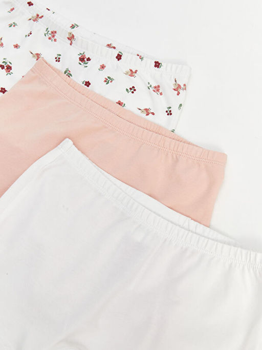 Beli Lastikli Bask?l? K?z Bebek Boxer 3l? - Waikiki фото 3