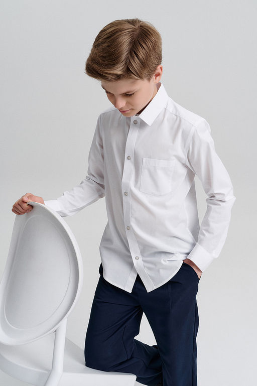 BWCJ7125 Сорочка верхняя для мальчиков - Pelican фото 6