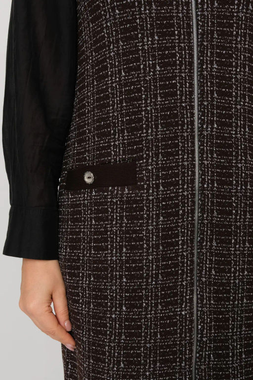 БЕЛАРУСЬ Платье Д 3481 дл/шоколад - Текстильная мануфактура фото 8