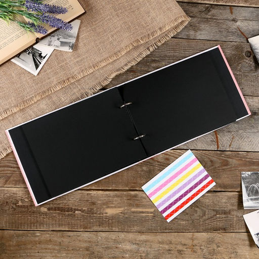 Фотоальбом на кольцах 25 листов Beautiful moment сердце, с уголками, 27?19 см