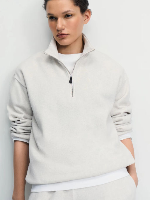 Толстовка на молнии оверсайз / Zarina