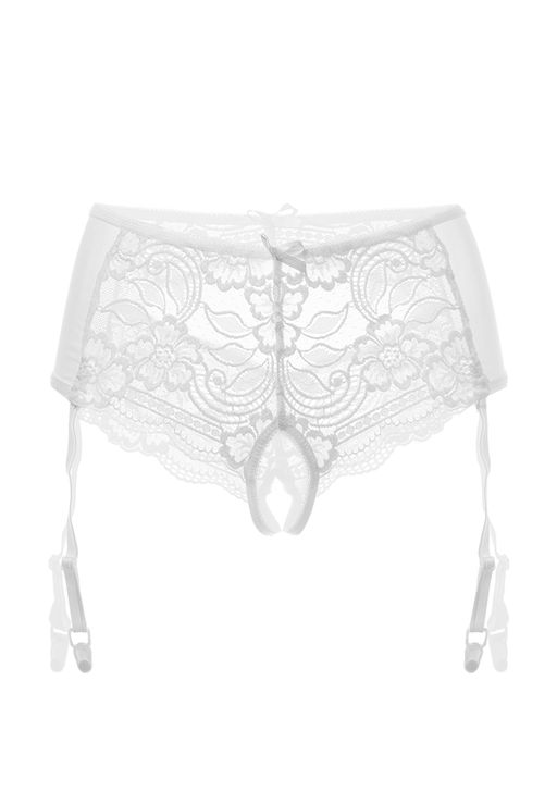Эротические трусики-пояс Erolanta Sheila, белый (50-52)  фото 8