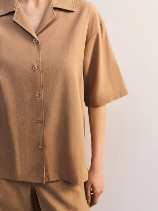 Блуза оверсайз из хлопка и вискозы ZR2605012010-63 / Zarina