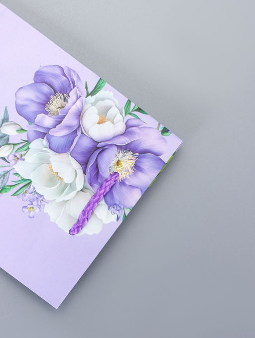 Цена за 4 шт. Пакет подарочный ламинированный Красота и нежность 11.5?14.5?6.5 см