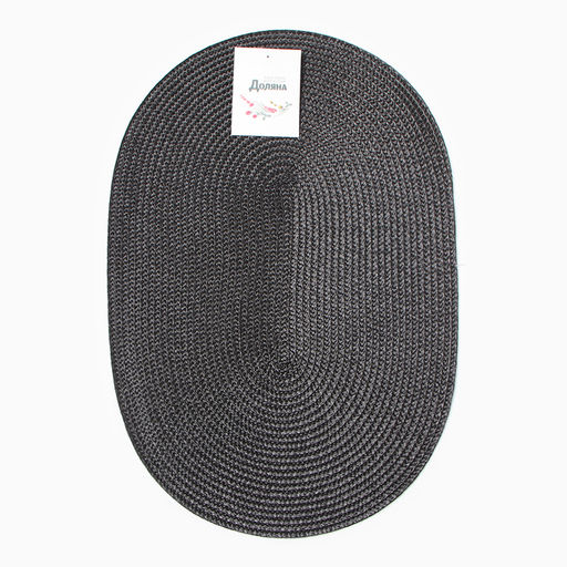 Салфетка сервировочная Доляна Овал, цв.черный, 45*30 см  фото 3