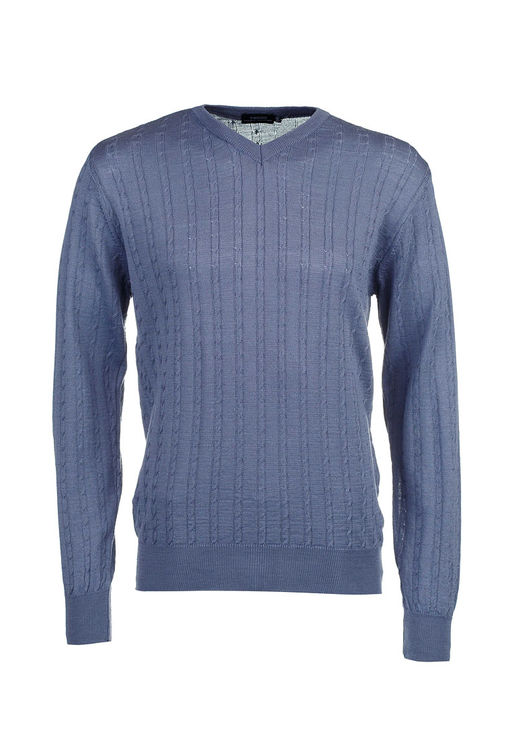 Джемпер мужской CASINO c124-косы Т (мокрый асфальт)  фото 6