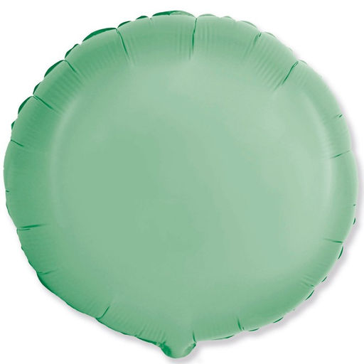 Цена за 5 шт. Шар фольгированный 18" «Мятный макарунс», круг