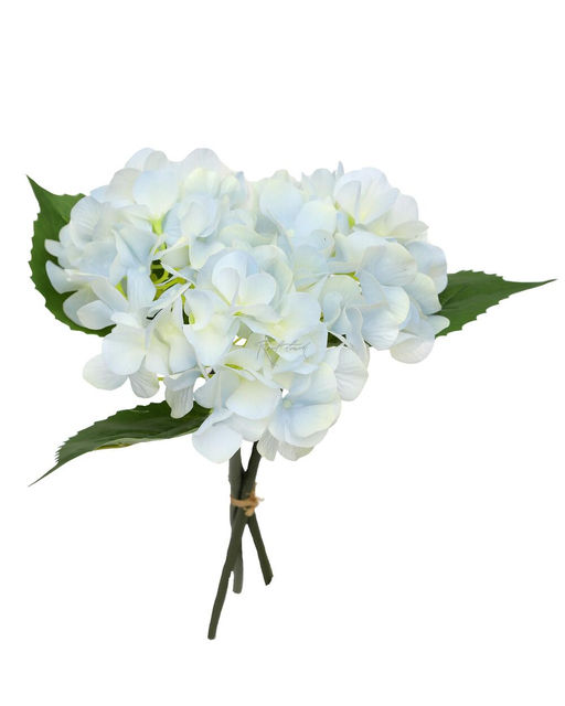 Букет из 3-х гортензий - Голубой - Real touch фото 2